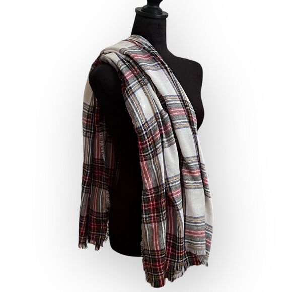 Unbranded Women's Tartan Plaid Woven Fringed Rectangle, Wrap, Shawl, Scarf - Picture 10 of 15